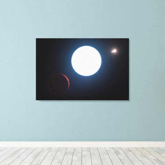 Het Triple Star Systeem HD 131399 Canvas Afdruk (Insitu (Houten vloer))