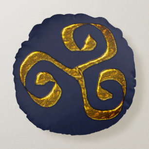 Het trisbool,old symbool in de celtische cultuur rond kussen