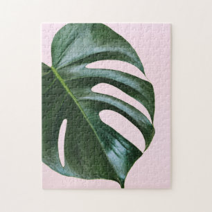 Het Tropische Blad van Monstera Legpuzzel