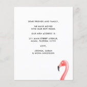 Het Tropische Flamingo van de begroting beweegt Ni (Achterkant)