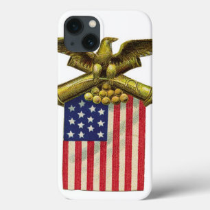 Het trotse Rode Witte Blauw van Patriottisch van iPhone 13 Hoesje