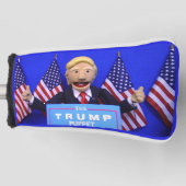 Het TrumpPuppet Hoesje Golfheadcover (Voorkant)