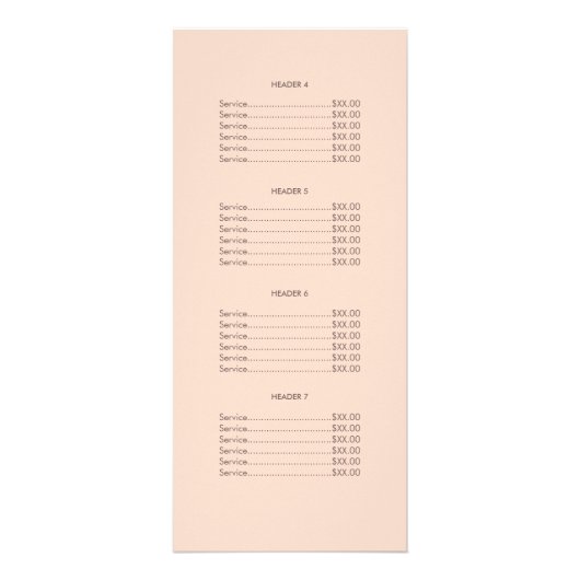 Het Turquoise-menu en het Menu van de Pieklijst va (Achterkant)