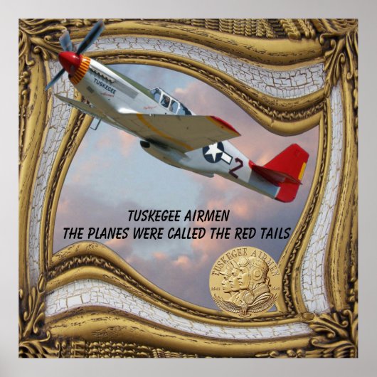 Het Tuskegee Airmen-RED-Poster Poster (Voorkant)