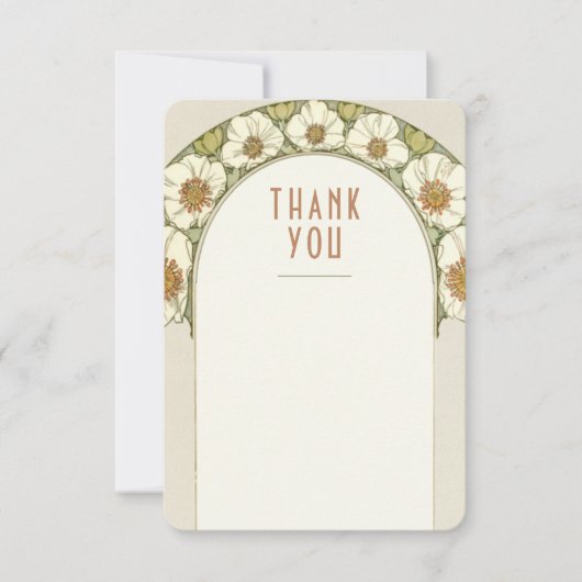 Het Tussenvoegsel van de bruiloft Dank u Kunst Ni Kaart (Voorkant)