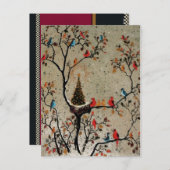 Het TUSSENVOEGSEL van de FOTO van het Briefkaart (Voorkant / Achterkant)