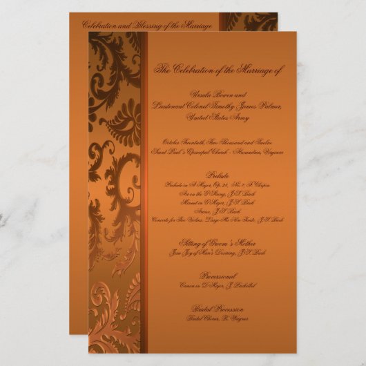 Het Tussenvoegsel van het Programma van het huweli (Voorkant / Achterkant)