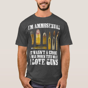 Het tweede amendement is de Pistool van Ammosexuee T-shirt