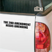 HET TWEEDE AMENDEMENT MOET WORDEN GEWIJZIGD BUMPERSTICKER (Op Truck)