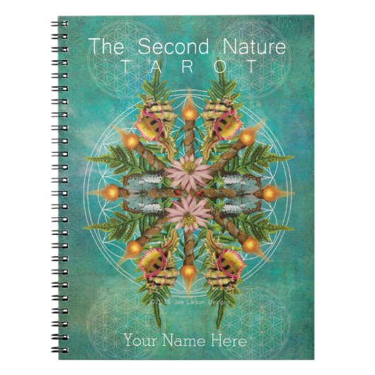 Het tweede Natuur Tarot Journal personaliseert Notitieboek (Voorkant)