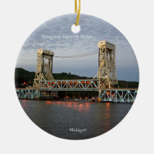 Het tweezijdige ornament van de Brug van Hancock