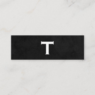 Het Type van manuscript met Monogram Mini Visitekaartje