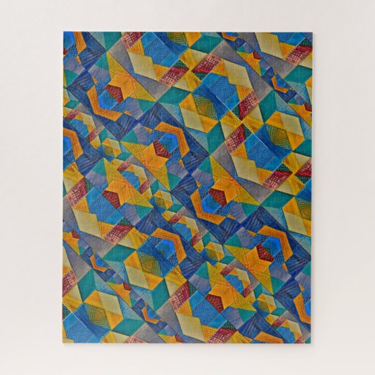 Het uitdagende Southwest Desert Quilt Pattern Legpuzzel (Verticaal)