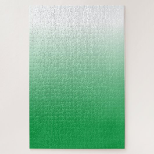 Het uitdaging Witte aan Groene (of diy) Gradiënt Legpuzzel (Verticaal)