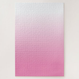 Het uitdaging Witte tot Roze Gradiënt Ombre Legpuzzel