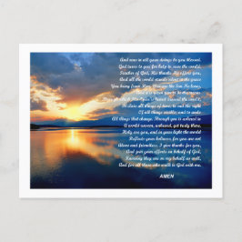 Het uiteindelijke briefkaart van de Prayer-foto