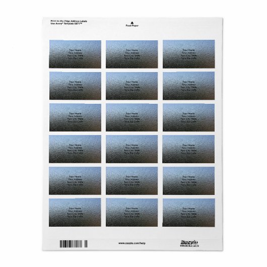 Het uiterlijk van architecturaal gestructureerd gl etiket (Full Sheet)