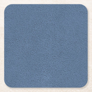 Het uiterlijk van Slutblauw Suede Texture Vierkante Kartonnen Onderzetter