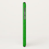 Het uiterlijk van Snuggly Bright Neon Green Suede Case-Mate iPhone Case (Achterkant/links)
