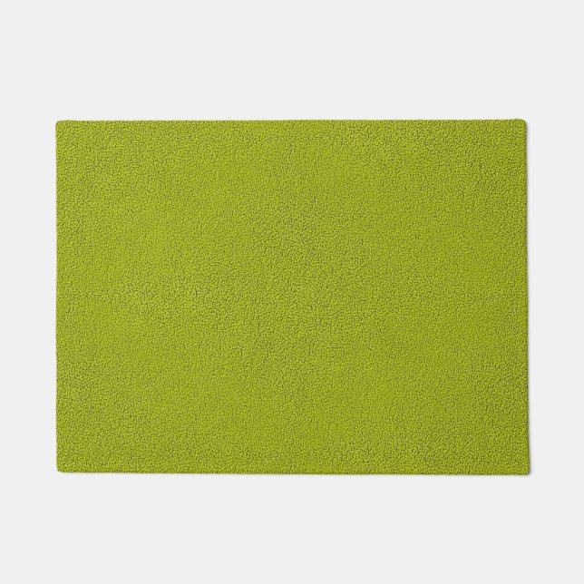 Het uiterlijk van Snuggly Chartreuse Green Suede Deurmat (Voorkant)