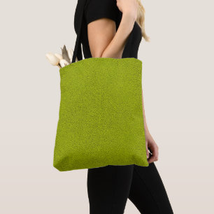 Het uiterlijk van Snuggly Chartreuse Green Suede Draagtas