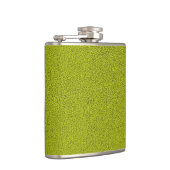 Het uiterlijk van Snuggly Chartreuse Green Suede Heupfles (Rechts)