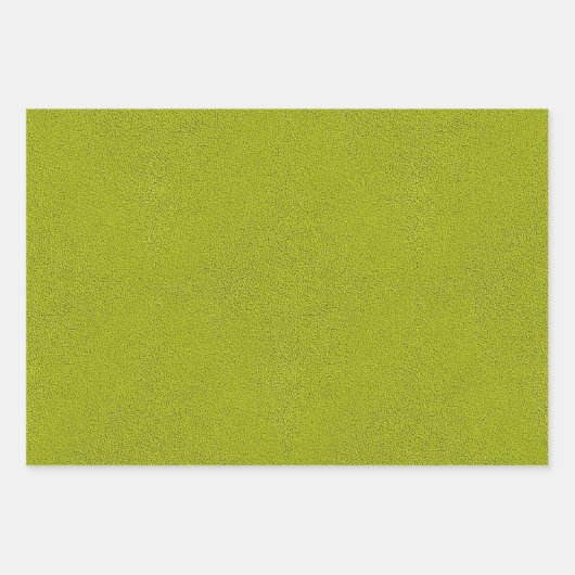 Het uiterlijk van Snuggly Chartreuse Green Suede Inpakpapier Vel (Voorkant 2)