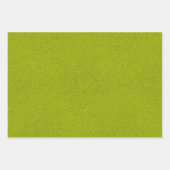 Het uiterlijk van Snuggly Chartreuse Green Suede Inpakpapier Vel (Voorkant)