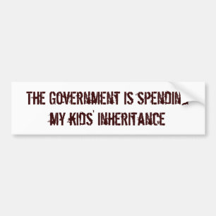 Het uitgeven van mijn kinderen erfenis bumpersticker