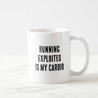 Het Uitvoeren van Exploits Is Mijn Cardio Grappige Koffiemok