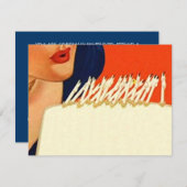 HET UITZENDEN VAN KANDIES VROUWENPARTIJ INVITE KAART (Voorkant / Achterkant)