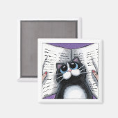 Het Uitzicht bederven - Kattenmagneet Magneet (Voorkant / Achterkant)