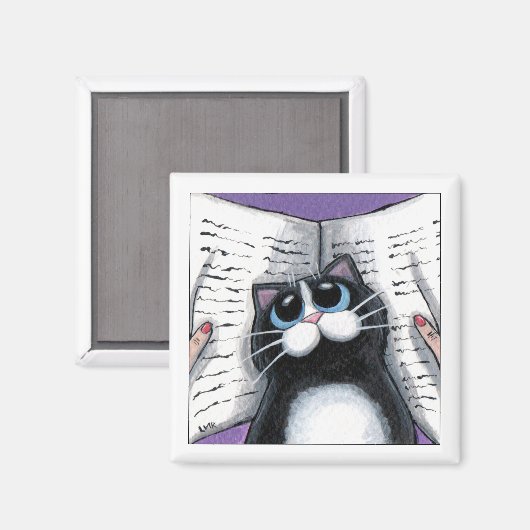 Het Uitzicht bederven - Kattenmagneet Magneet (Voorkant / Achterkant)