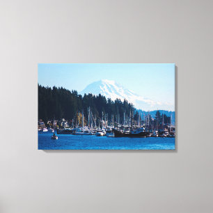 Het Uitzicht in Gig Harbour Canvas Afdruk