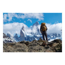 Het uitzicht op Mount Fitzroy vanaf het uitkijkpun