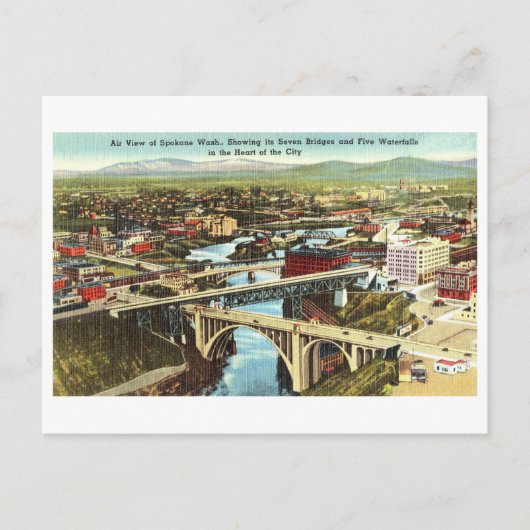Het Uitzicht Spokane, Briefkaart (Voorkant)