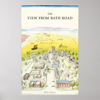 Het Uitzicht van Bath Road Poster