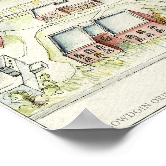 Het Uitzicht van Bath Road Poster (Hoek)