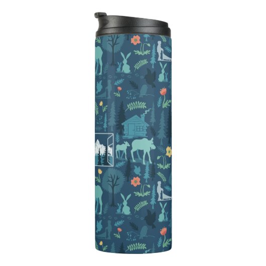 Het Uitzicht van de Alaskan windows Tumblers Thermosbeker (Geroteerd rechts)