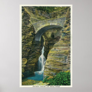 Het Uitzicht van de Brug van de ingang Cascade en Poster