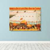 Het Uitzicht van de buitenwereld van de mainstrel Canvas Afdruk (Insitu (Houten vloer))