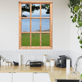 Het Uitzicht van de gras, van de Bladeren en van h Poster