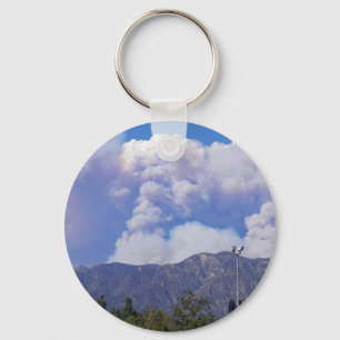 Het Uitzicht van de heuvels en de rook Clouds_ Sleutelhanger