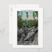 Het Uitzicht van de ingang van een Oude Glaciale G Briefkaart (Voorkant / Achterkant)