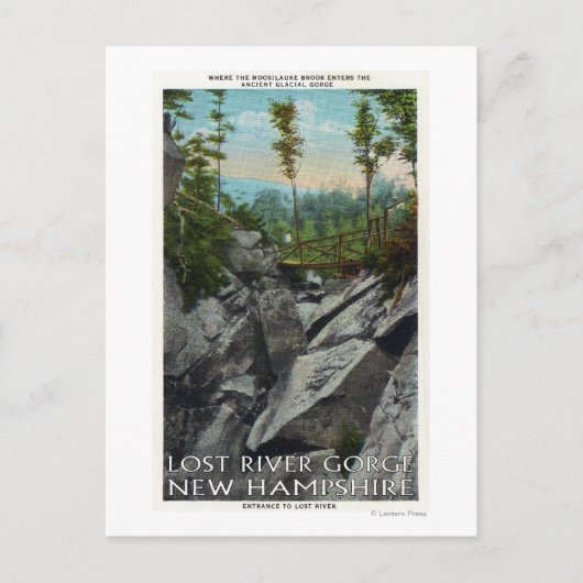 Het Uitzicht van de ingang van een Oude Glaciale G Briefkaart (Voorkant)