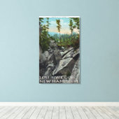 Het Uitzicht van de ingang van een Oude Glaciale G Canvas Afdruk (Insitu (Houten vloer))