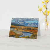 Het Uitzicht van de Rivier van de Bergen van Grand Kaart (Gele Bloem)