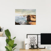Het uitzicht van de Twelve Apostles Australië Post Poster (Thuiskantoor)