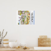 Het Uitzicht van de wereld van Taoseño Poster (Keuken)