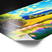 Het Uitzicht van het berglandschap Foto Afdruk (Hoek)